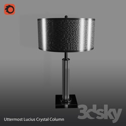 Table lamp - Uttermost Lucius Crystal Column Table Lamp 