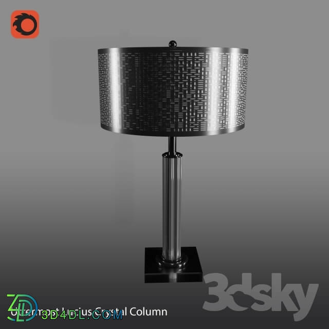 Table lamp - Uttermost Lucius Crystal Column Table Lamp