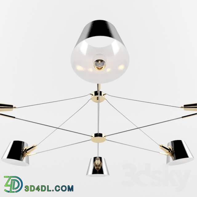 Ceiling light - Chandelier 6 lamps 1512-6 favourite