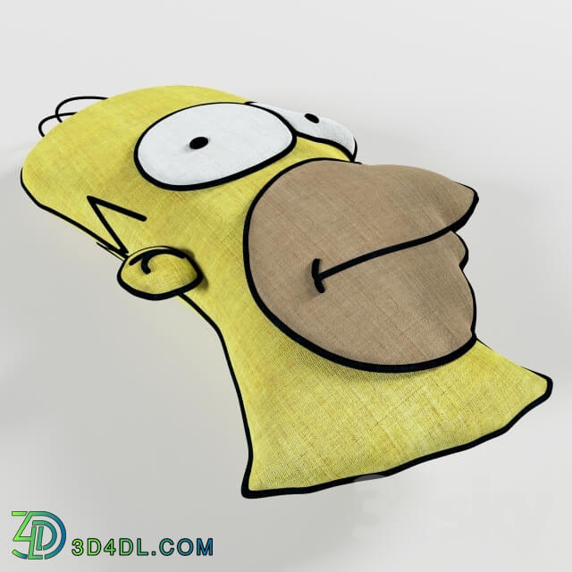 Miscellaneous - Homer Simpson with Donut Pillows