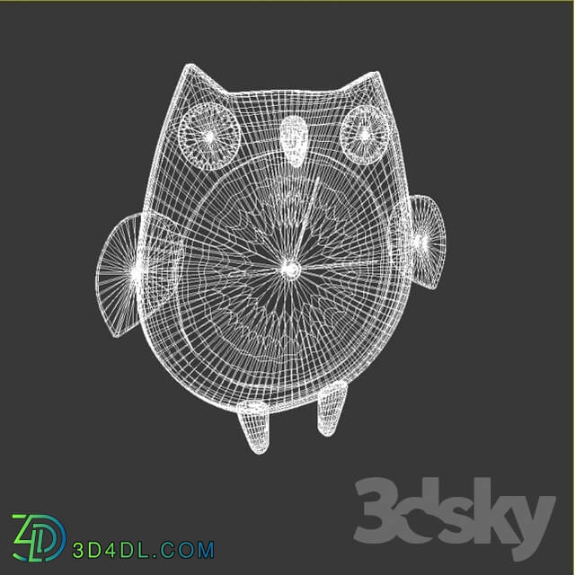 Other decorative objects - Wall clock _quot_Owl_quot_