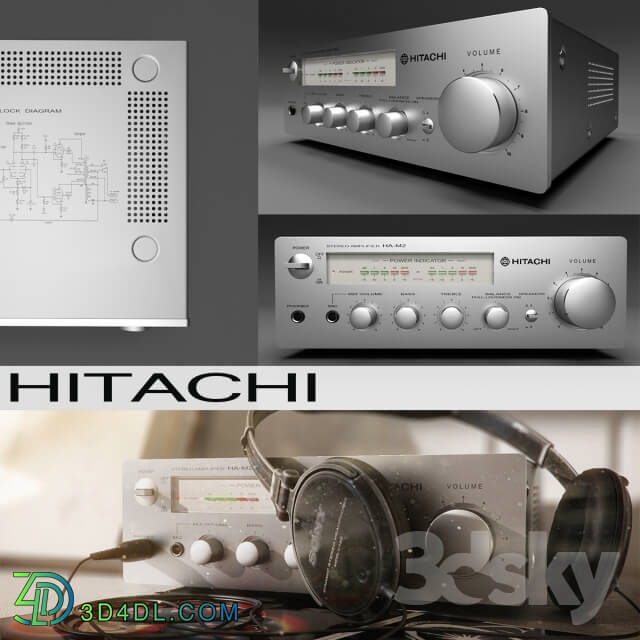 Audio tech - HITACHI Power Amplifier