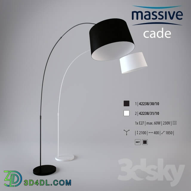 Floor lamp - massive cade