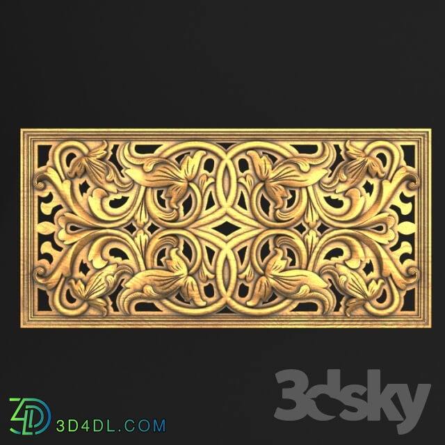 Decorative plaster - radiator grille