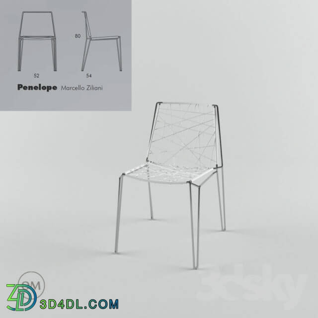 Chair - chair casprini penelope strip