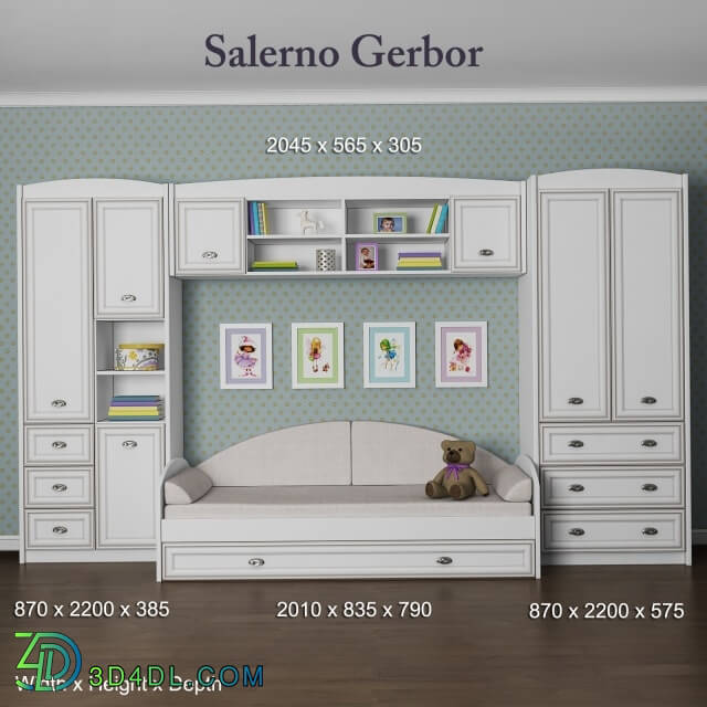 Full furniture set - Furniture for children Salerno Gerbor. Part 1