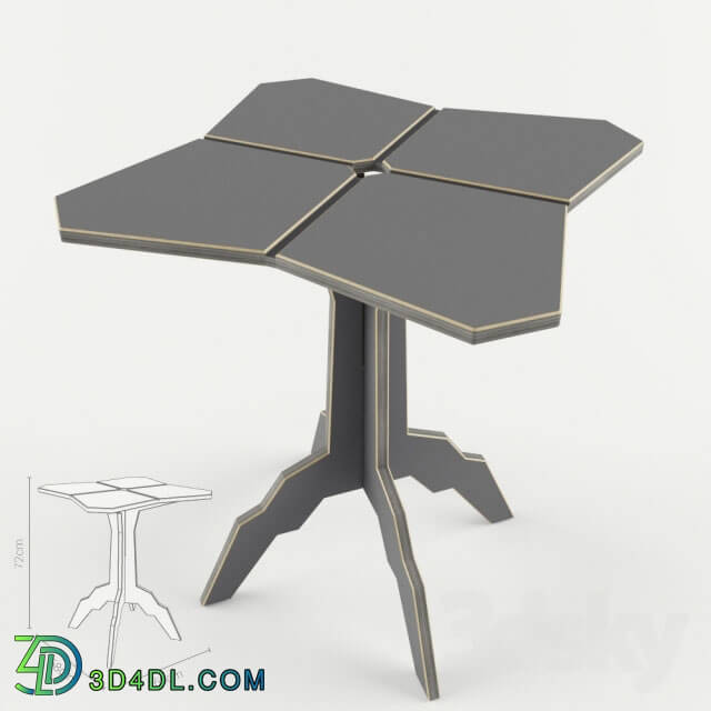 Table _ Chair - Splice Stool_ Table_ Bar Stool