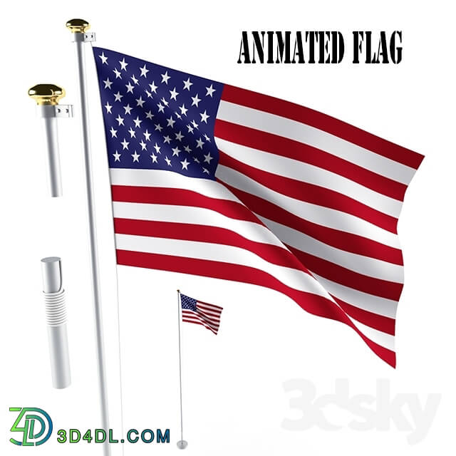 Miscellaneous - Animated flag 300 frames