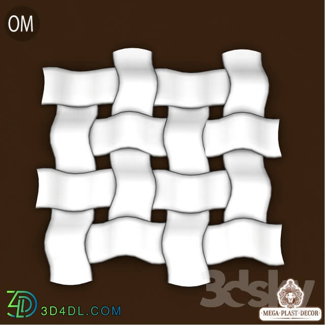 3D panel - Om. Mega plast decor 3d panel