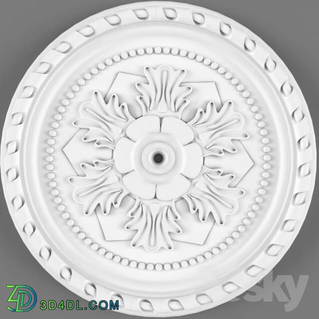 Decorative plaster - Ceiling rose