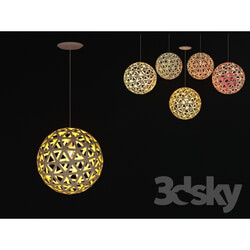 Ceiling light - Chandelier _colored balls_ 