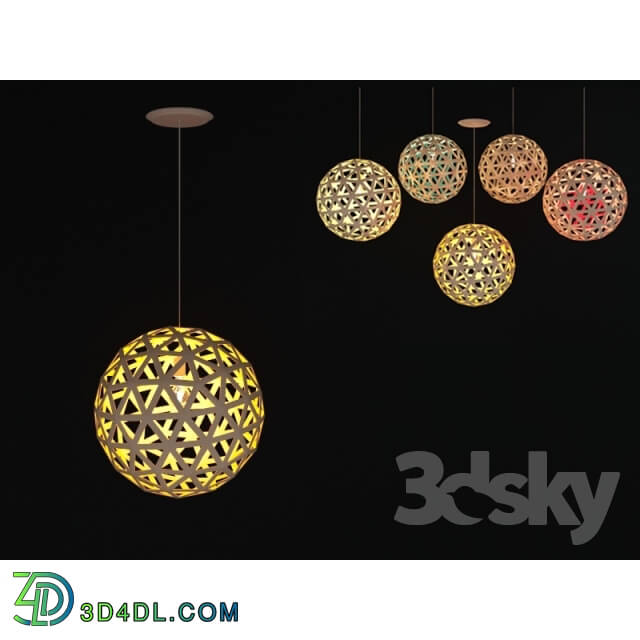 Ceiling light - Chandelier _colored balls_