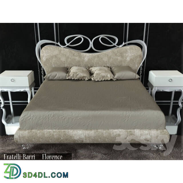 Bed - Bed Fratelli Barri. Collection of Florence.