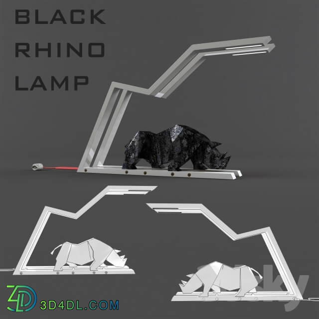 Table lamp - Black Rhino Lamp Fixture