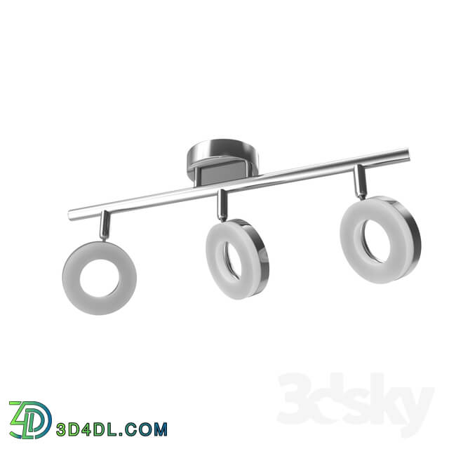 Ceiling light - 94758 LED spot GONARO_ 3х3_8W _LED__ L620_ steel_ chrome _ plastic_ white