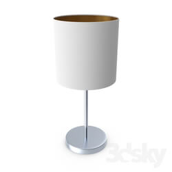 Table lamp - 95048 Table lamp PASTERI_ 1х60W _E27__ Ø180_ H400_ nickel matt _ textile_ white_ copper 