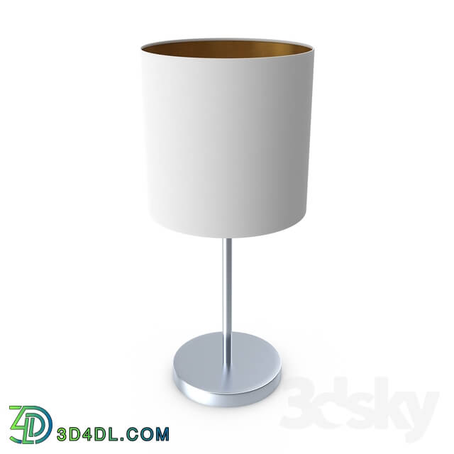Table lamp - 95048 Table lamp PASTERI_ 1х60W _E27__ Ø180_ H400_ nickel matt _ textile_ white_ copper