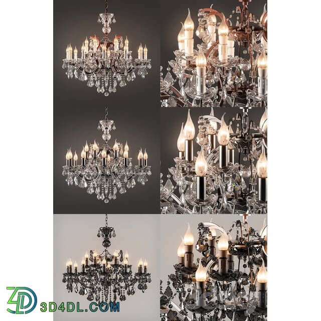 Ceiling light - OM Chandelier Crystal Medium_ Crystal Chandelier Medium