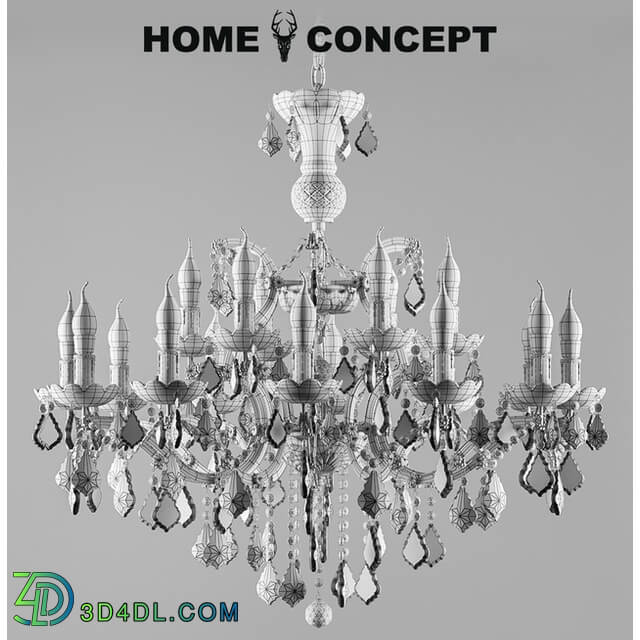 Ceiling light - OM Chandelier Crystal Medium_ Crystal Chandelier Medium