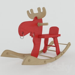 Toy - Wooden deer toy 