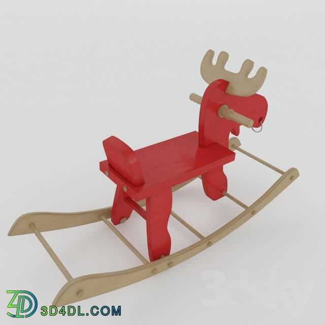 Toy - Wooden deer toy