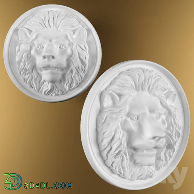 Decorative plaster - Lion