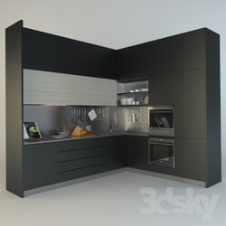 Kitchen - The kitchen is modern 