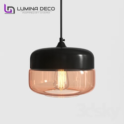 Ceiling light - _OM_ Hanging lamp Lumina Deco Barlet black LDP 6808 _BK_ 