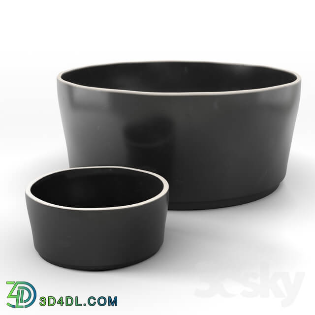 Tableware - Sloan Black Serving Bowl