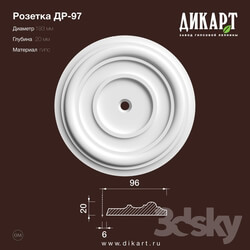 Decorative plaster - www.dikart.ru Dr-97 D193x20mm 11.6.2019 