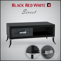 Sideboard _ Chest of drawer - stand for the TV-Black Red White_ Sicret_ RTV1S 
