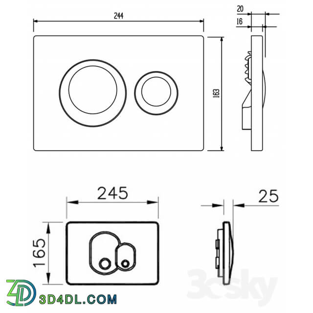 Bathroom accessories - Vitra 711-2080_ Vitra 711-2085_ VitrA 711-2000_ Vitra 711-1080