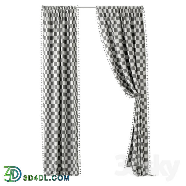 Curtain - RH _ TASSEL-TRIMMED VOILE DRAPERY PANEL