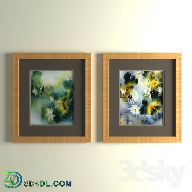Frame - Two paintings within