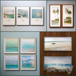 Frame - The picture in the frame_ 11 Pieces _Collection 35_ Sea theme 