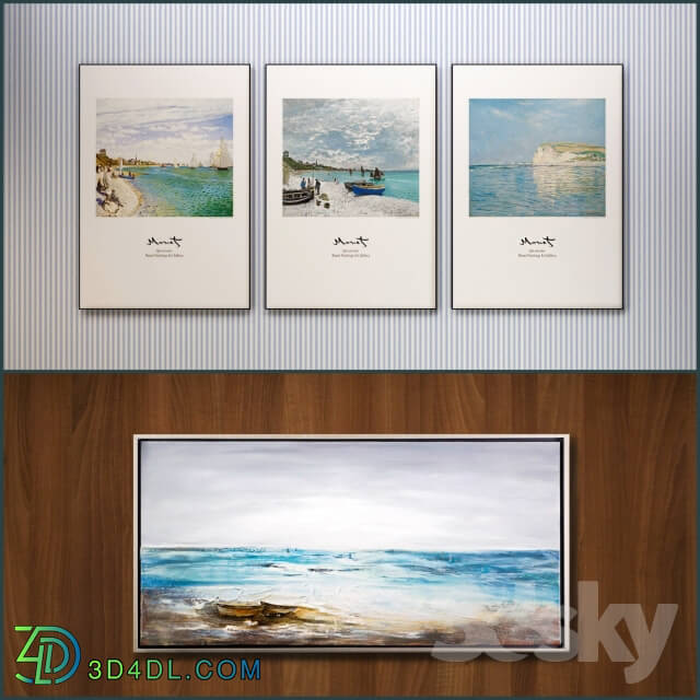 Frame - The picture in the frame_ 11 Pieces _Collection 35_ Sea theme