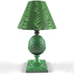 Table lamp - Lamp table malahitovay 