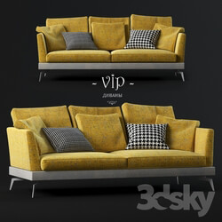 Sofa - Vip sofas - Skyline modern composite two-seater sofa 