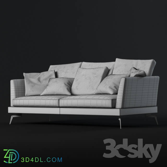 Sofa - Vip sofas - Skyline modern composite two-seater sofa
