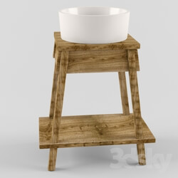 Wash basin - Washbasin with shelf 