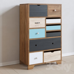 Sideboard _ Chest of drawer - Chest Aquarelle Birch 