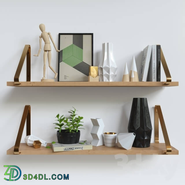 Decorative set - Set with shelves