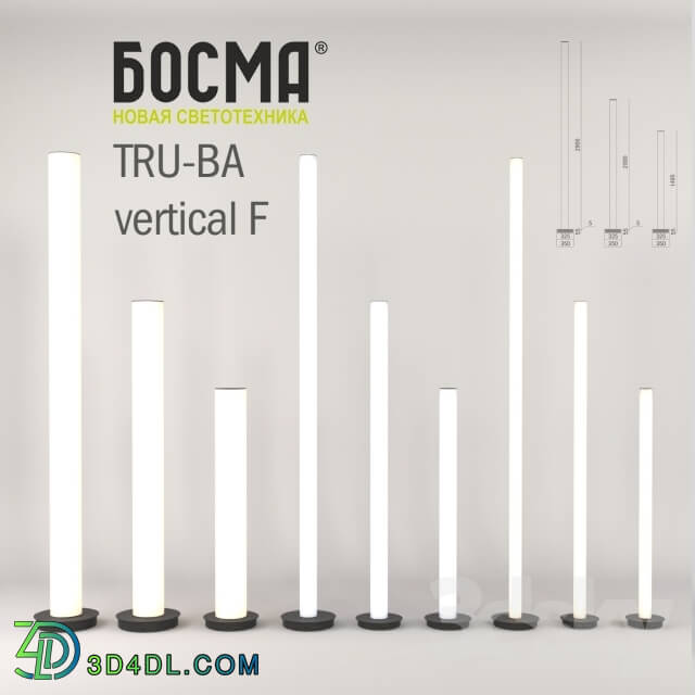 Floor lamp - TRU-BA vertical F _ BOSMA