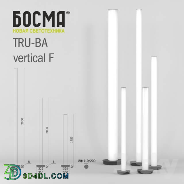 Floor lamp - TRU-BA vertical F _ BOSMA