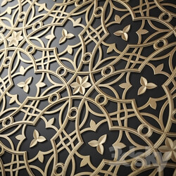 Decorative plaster - Arabic decor panel 03 
