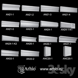 Decorative plaster - Collection trims Arhio_ _AN21-AN33_ 