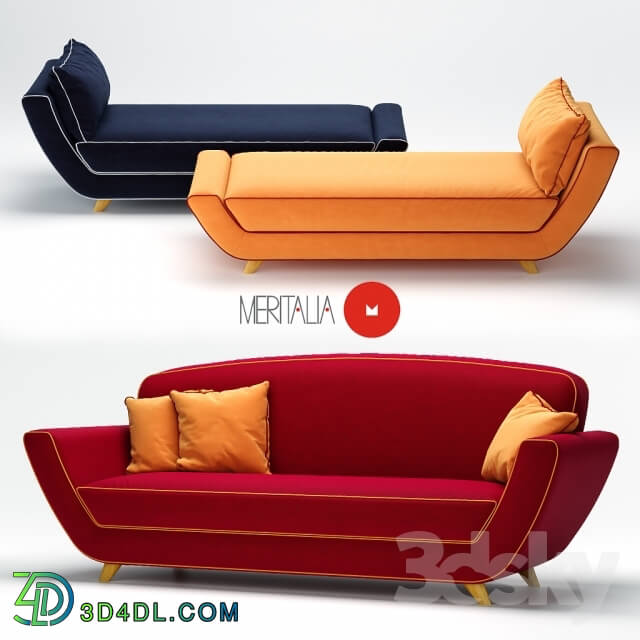 Sofa - A sofa and chaise longue by Minah Meritalia