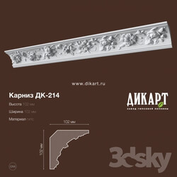 Decorative plaster - DK-214_102Hx102mm 