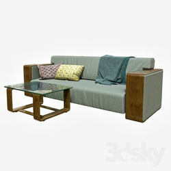 Sofa - Sofa set with coffee table 