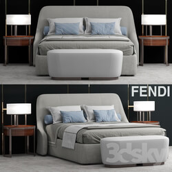 Bed - Bed Fendi Casa Audrey Bed 